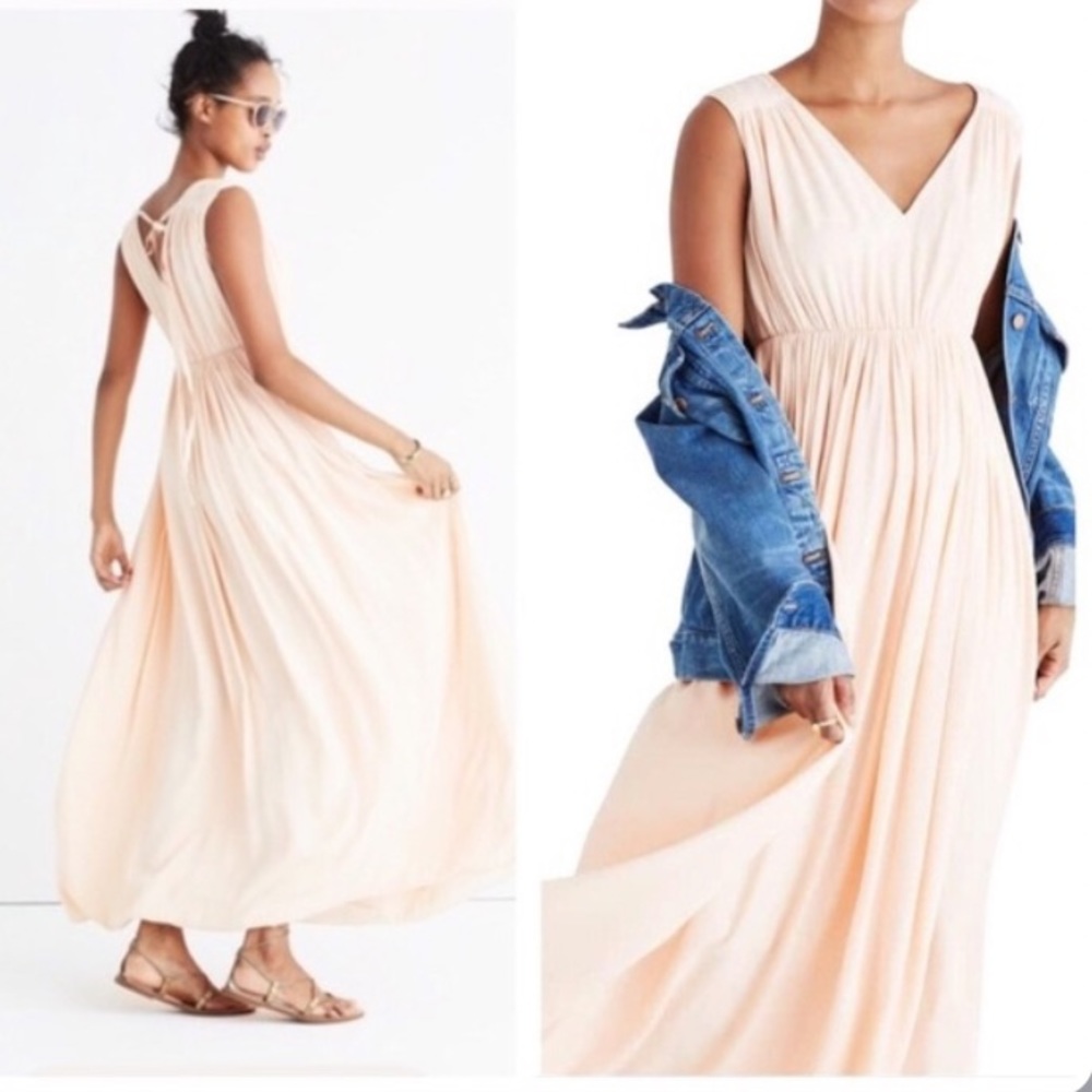 Madewell Magnolia Tie Back Dress
